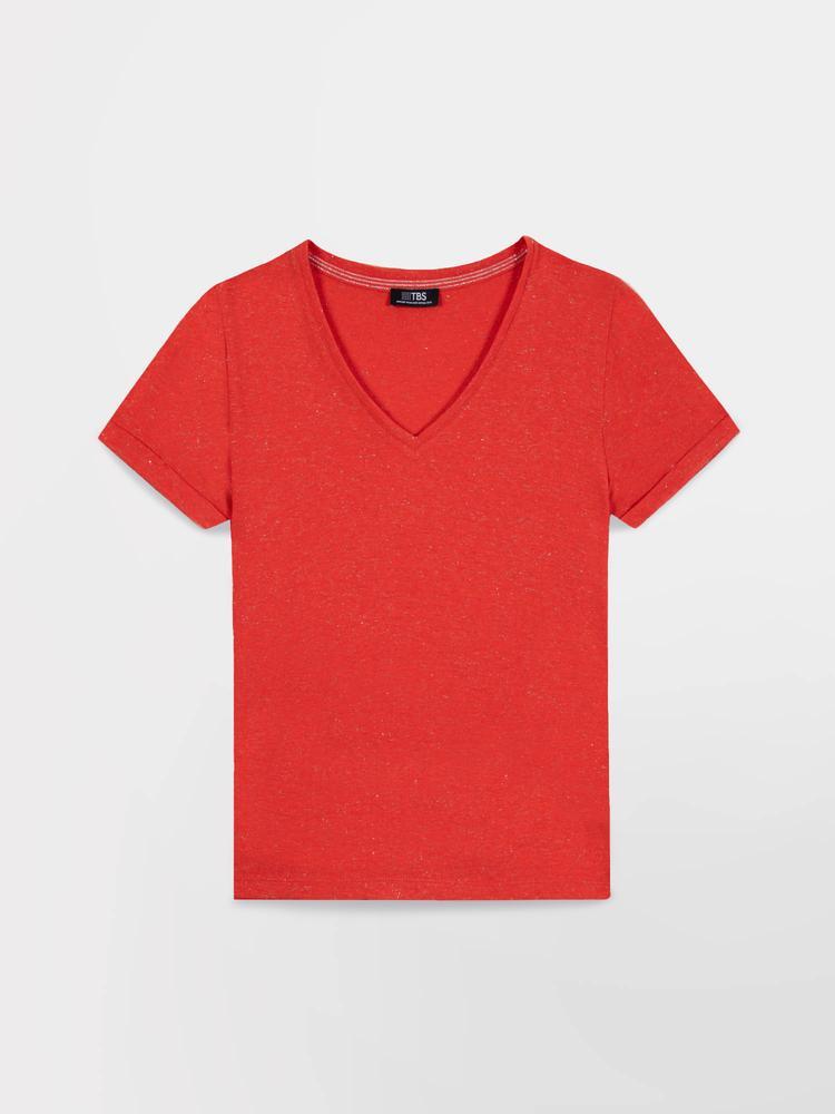 Gebreid dames-T-shirt TBS Adina 3/5