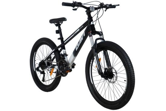 Vélo VTT 24 pouces, 9-12 ans, cadre robuste 11", suspension, Davi Terrano Pro
