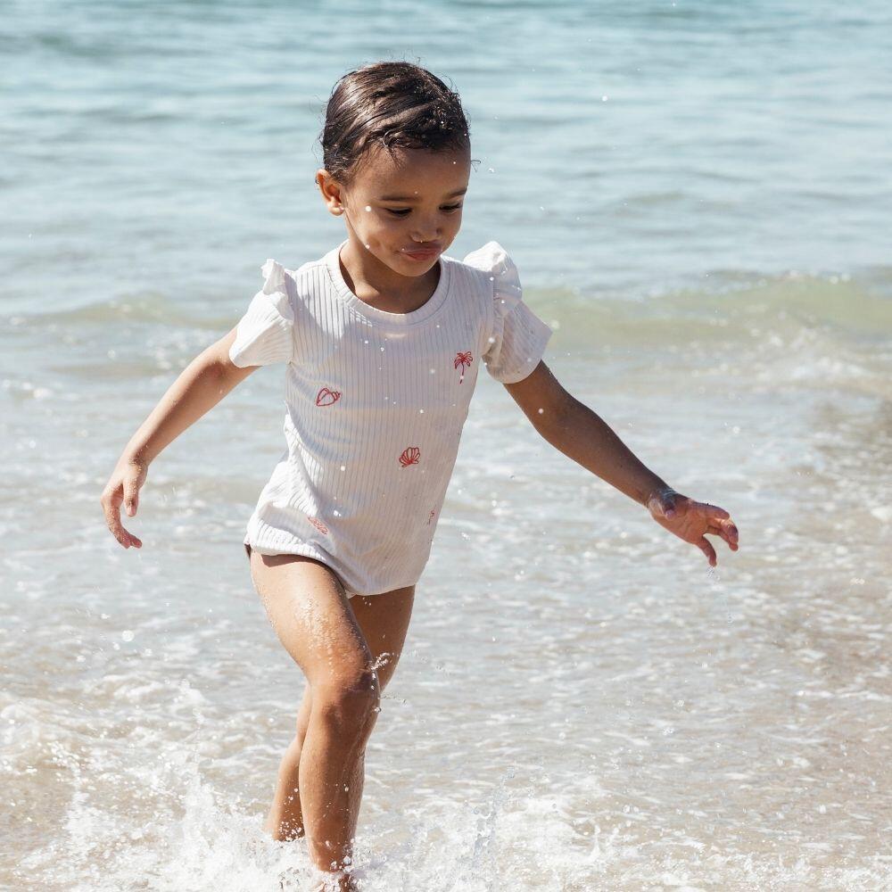 Swim Essentials T shirt da nuoto a maniche corte - bianco - White Pearl - 2/6