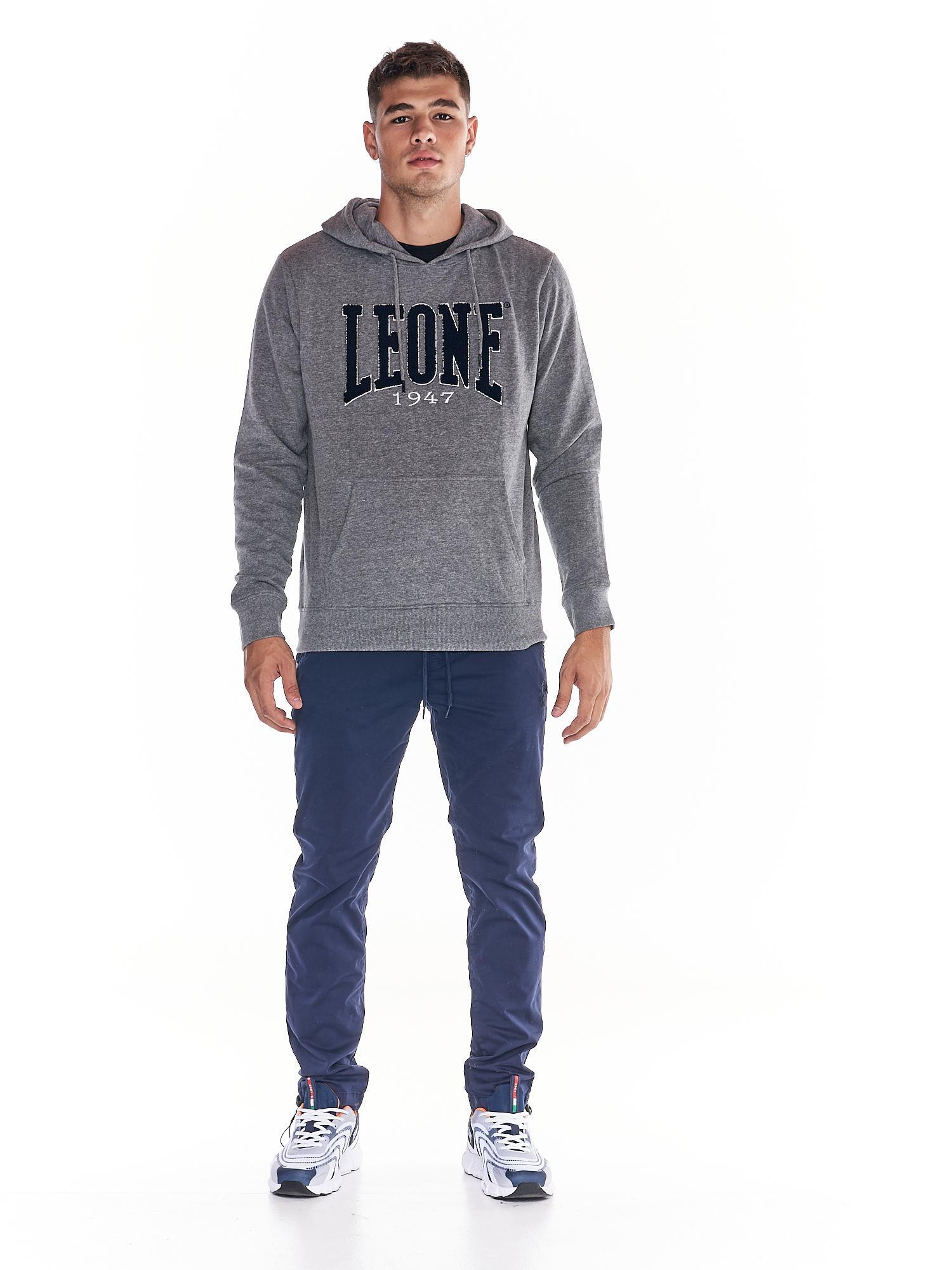 Sudadera de hombre con capucha y bolsillo grande con logo College grande 2/6