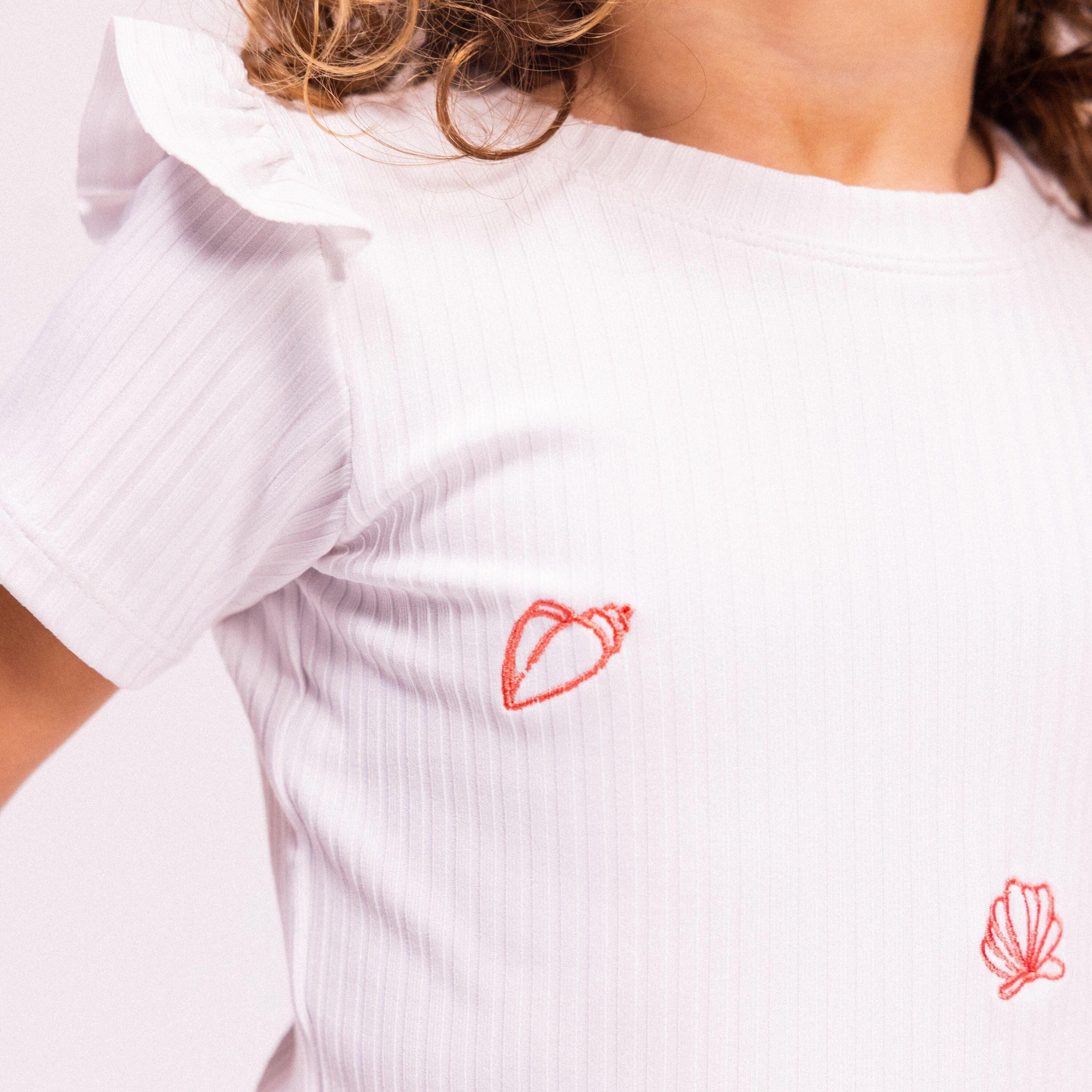 Swim Essentials T shirt da nuoto a maniche corte - bianco - White Pearl - 5/6