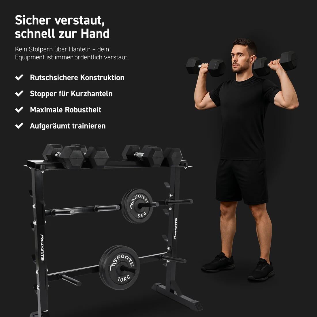 Multifunktion Hantelständer 6/7