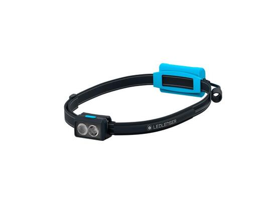 Lampe frontale LED à piles – Course à pied – 400lm, IP54, 80m, 1xAAA – NEO3 Bleu
