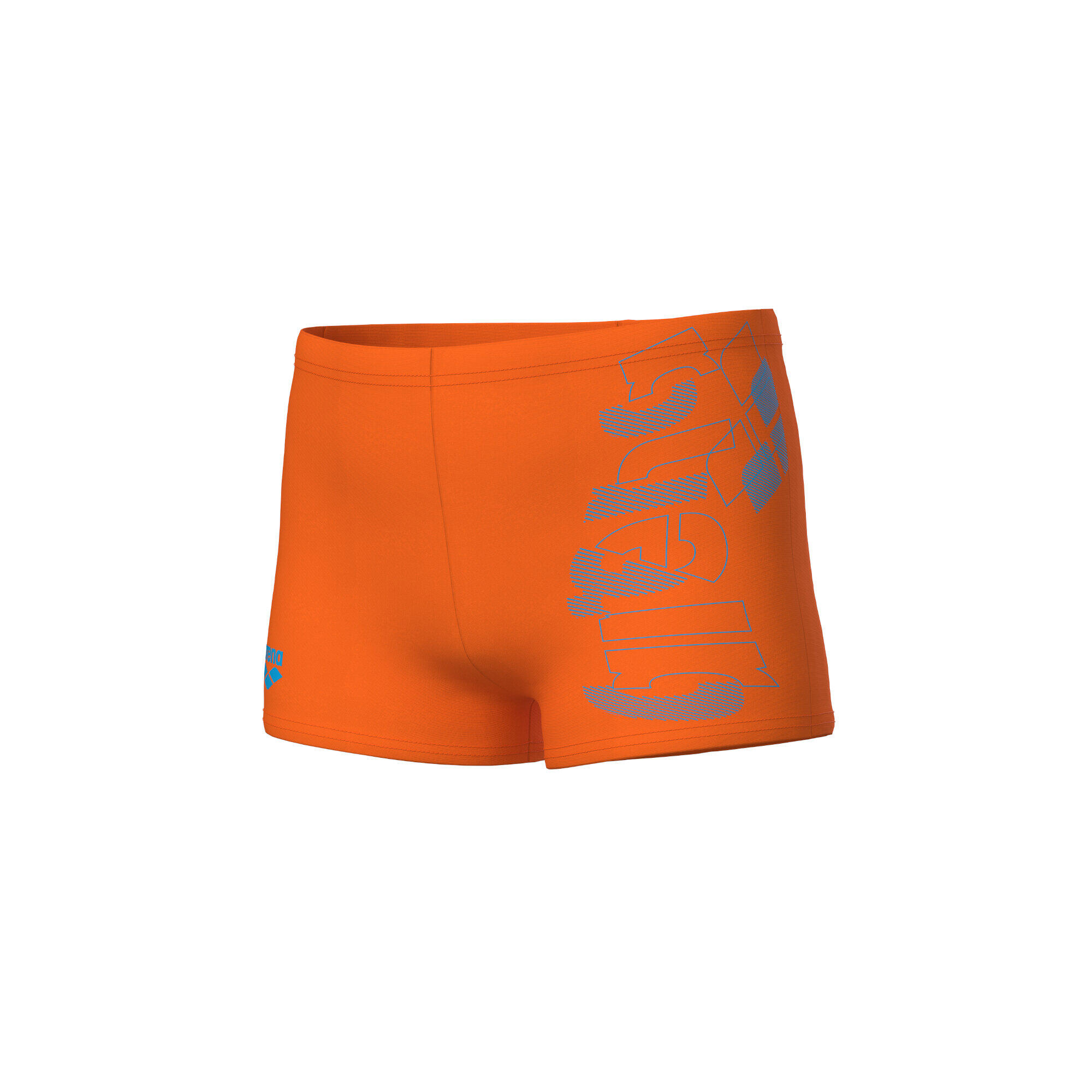 mango / pastellblau / orange