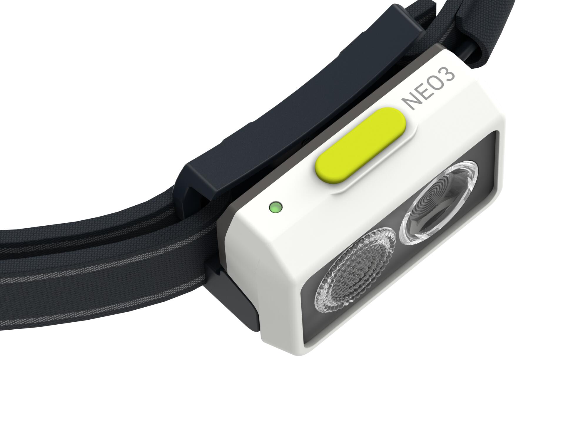 Lampe frontale LED à piles – Course à pied – 400lm, IP54, 80m, 1xAAA – NEO3 Vert 3/6