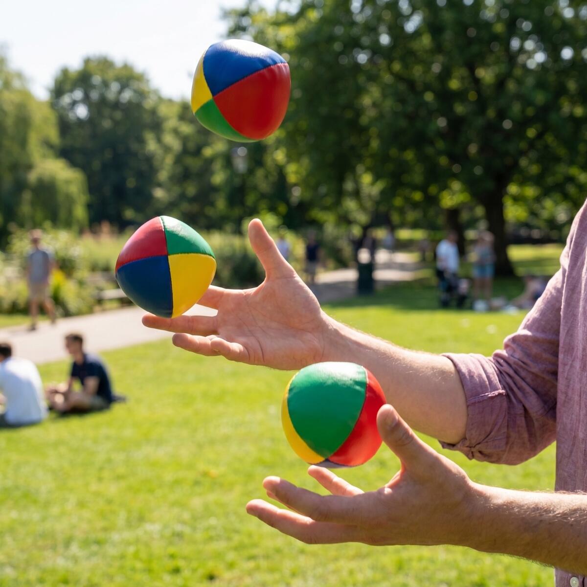 Omada Jonglierball aus strapazierfähigem Leder, Ø 55 mm (3er-Set) 4/4