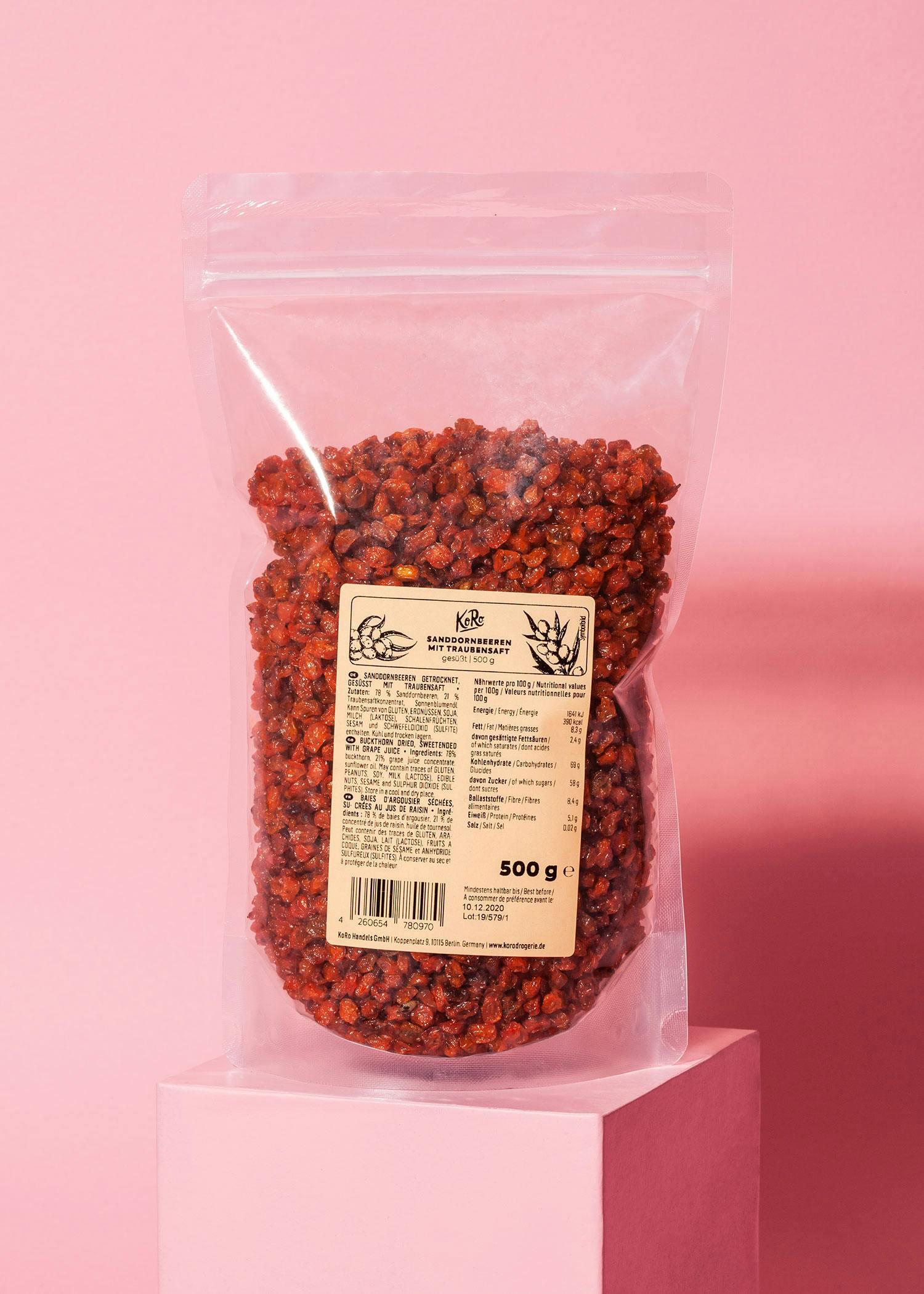 Bacche di olivello spinoso con succo d'uva | 500 g 2/6