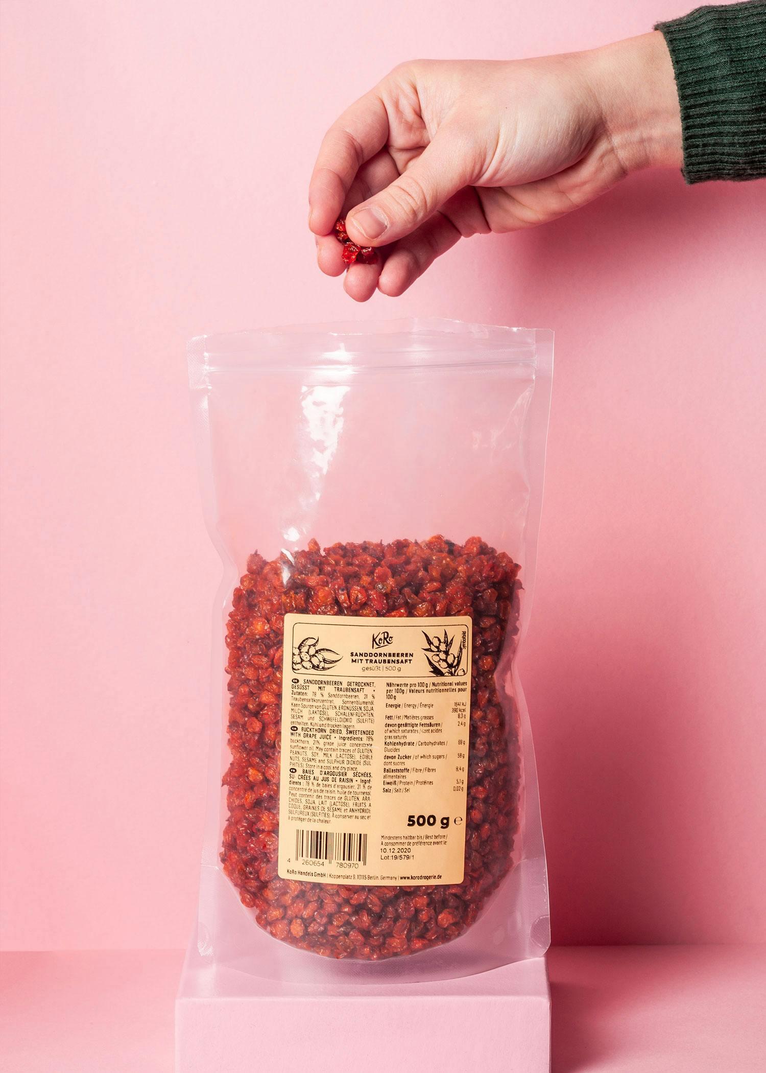 Bacche di olivello spinoso con succo d'uva | 500 g 6/6