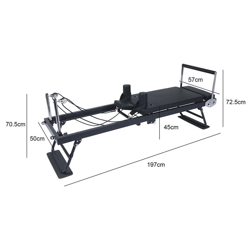 Reformer Pilates pliable à ressorts métalliques pour corps complet 3/7