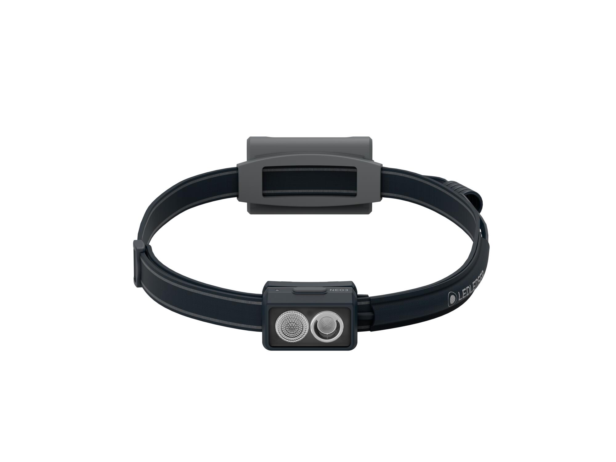 Lampe frontale LED à piles – Course à pied – 400lm, IP54, 80m, 1xAAA – NEO3 Noir 2/7