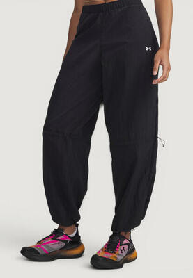 Broek ua rival woven bungee dames zwart