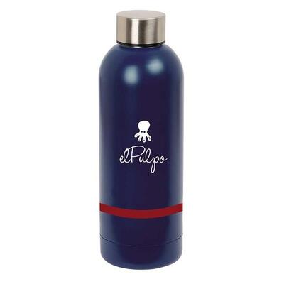 Borraccia Thermos in acciaio inossidabile Adulti El Pulpo Blu Marino e Rossa