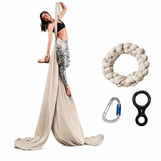 Szarfa aerial silk, akrobatyczna, wertykalna MEDIUM STRETCH 10% szerokość 150cm