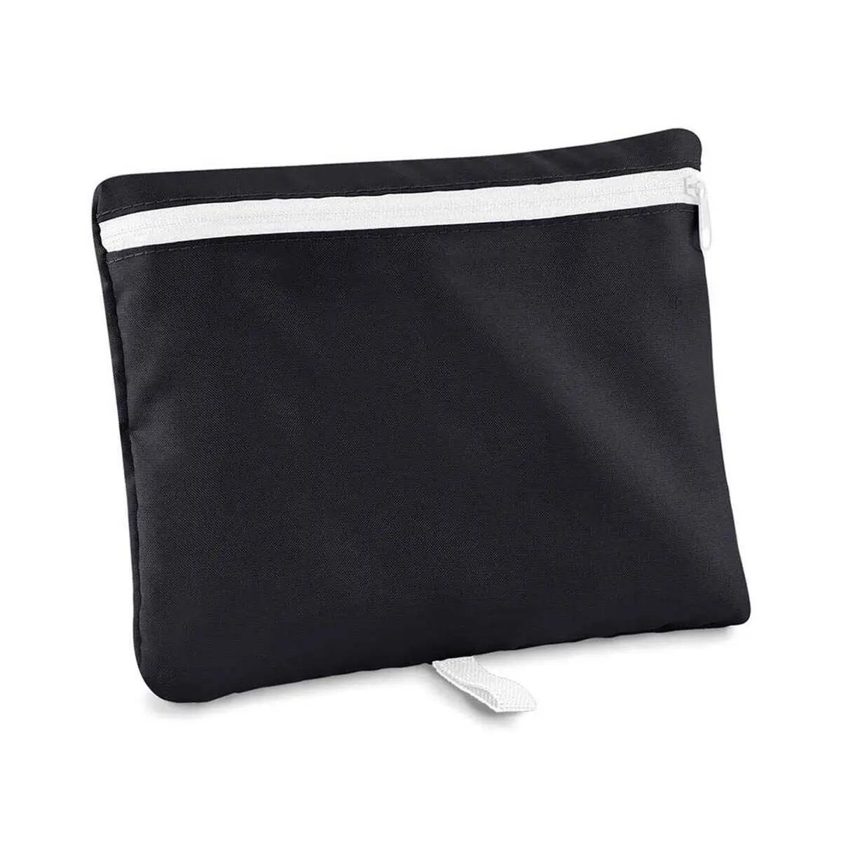 BagBase Packaway Barrel Bag - Schwarz / Weiß 4/5