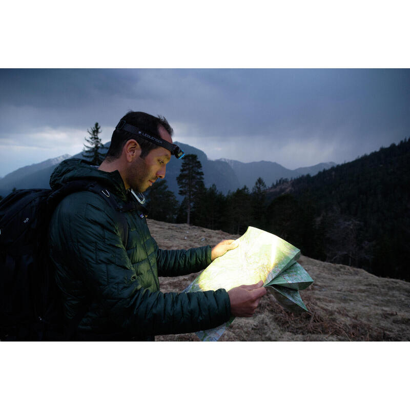 LANTERNA FRONTALA LED LENSER MH5 BLACK/GREY, 400 LUMENI, REINCARCABILA