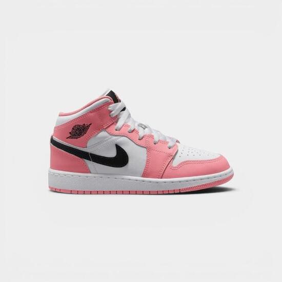 Jordan 1 Mid Pink Gaze/Black-White