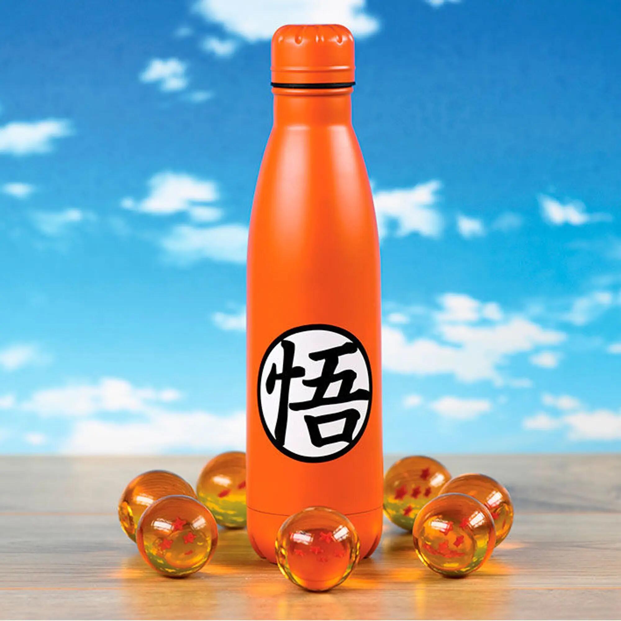 Garrafa de Metal Adultos Dragon Ball Z Goku Naranja com Tapón de Rosca 0,6 L 2/3