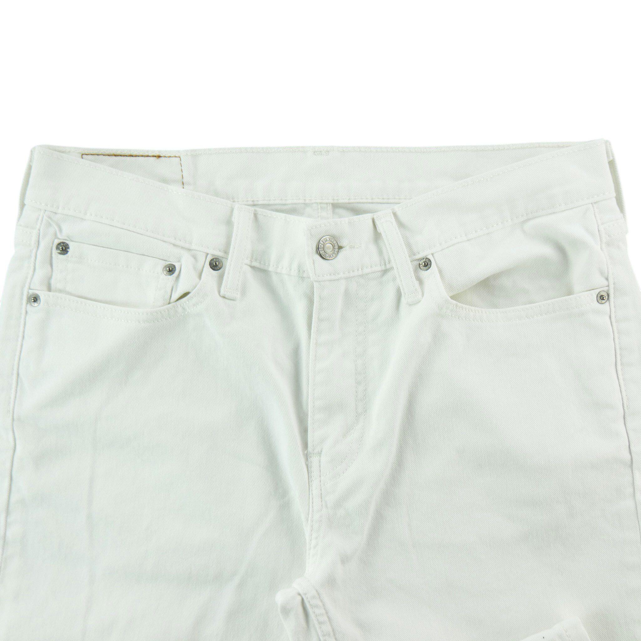 Second hand - Levi Strauss Jeans Uomo 514 Dritto Bianco - Stato buono 3/7