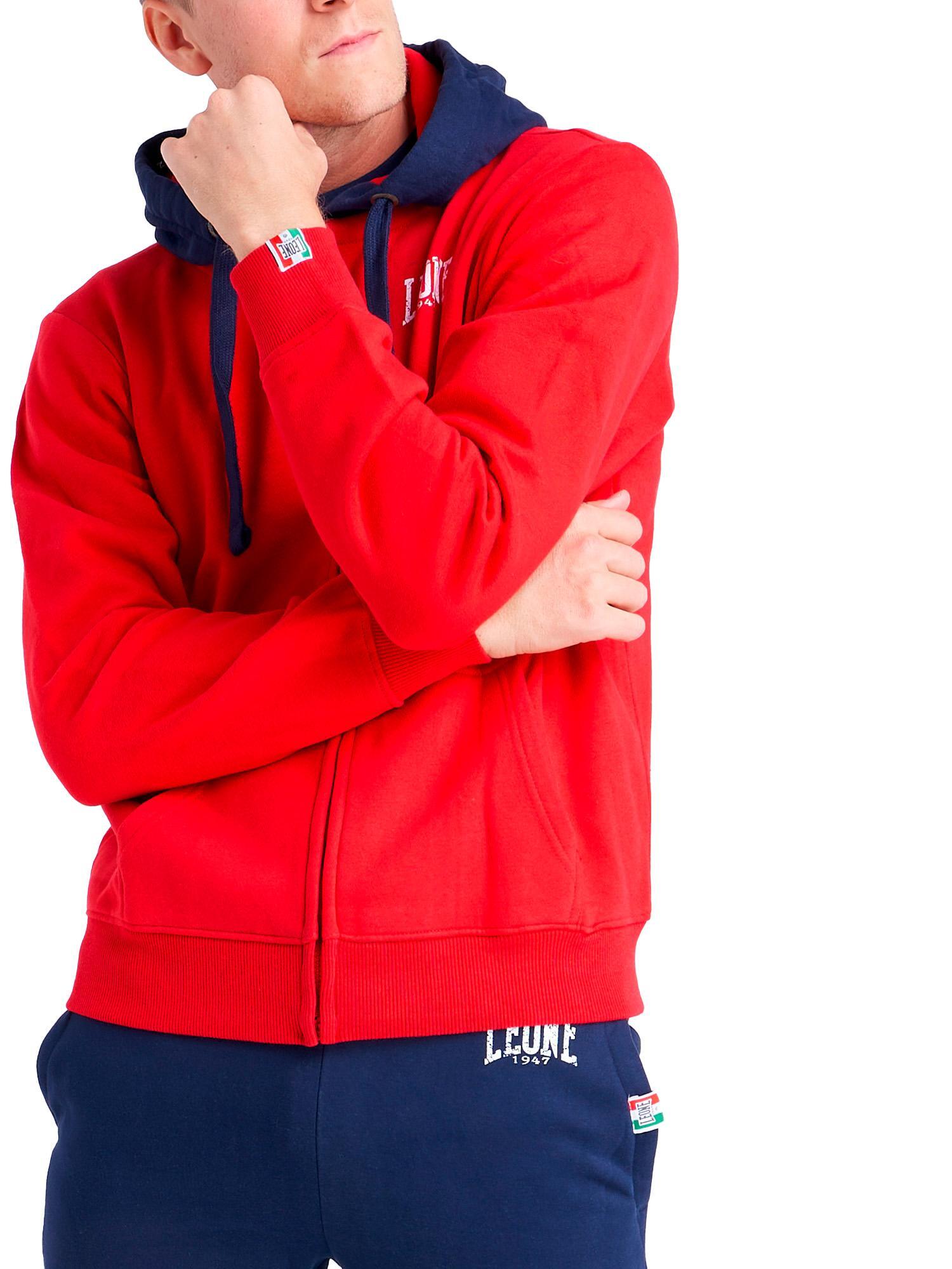 Tuta da uomo con cappuccio e zip Leone 1947 Apparel Vintage Small Logo 5/6