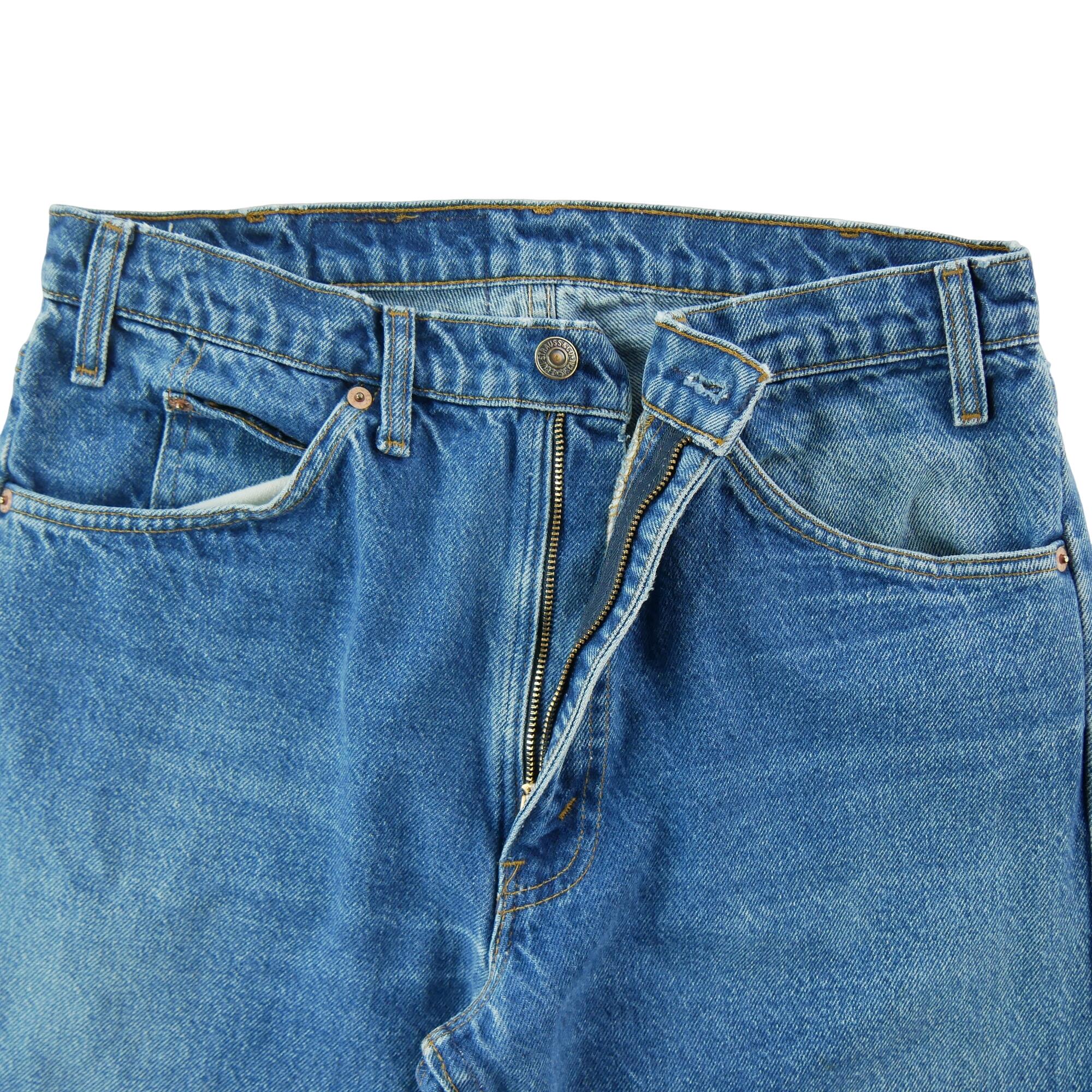 Second hand - Jeans uomo Levi Strauss Orange Tab blu made in USA - Stato buono 5/7