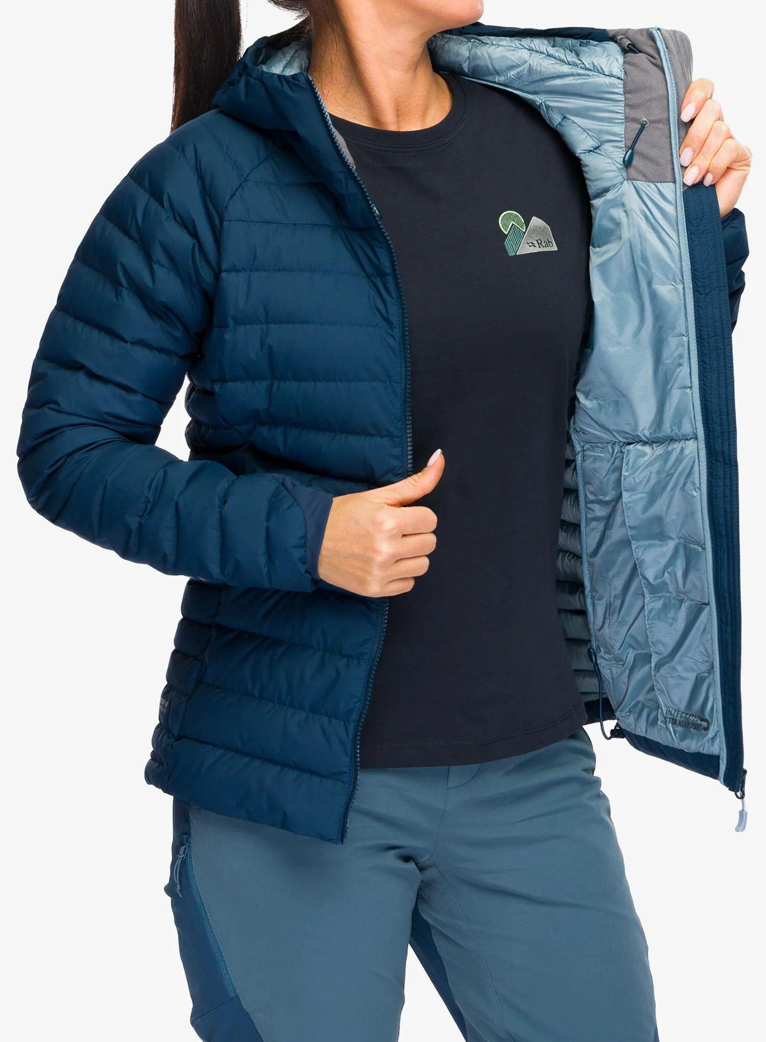 Kurtka puchowa damska Rab Microlight Windstopper Hoody 5/7