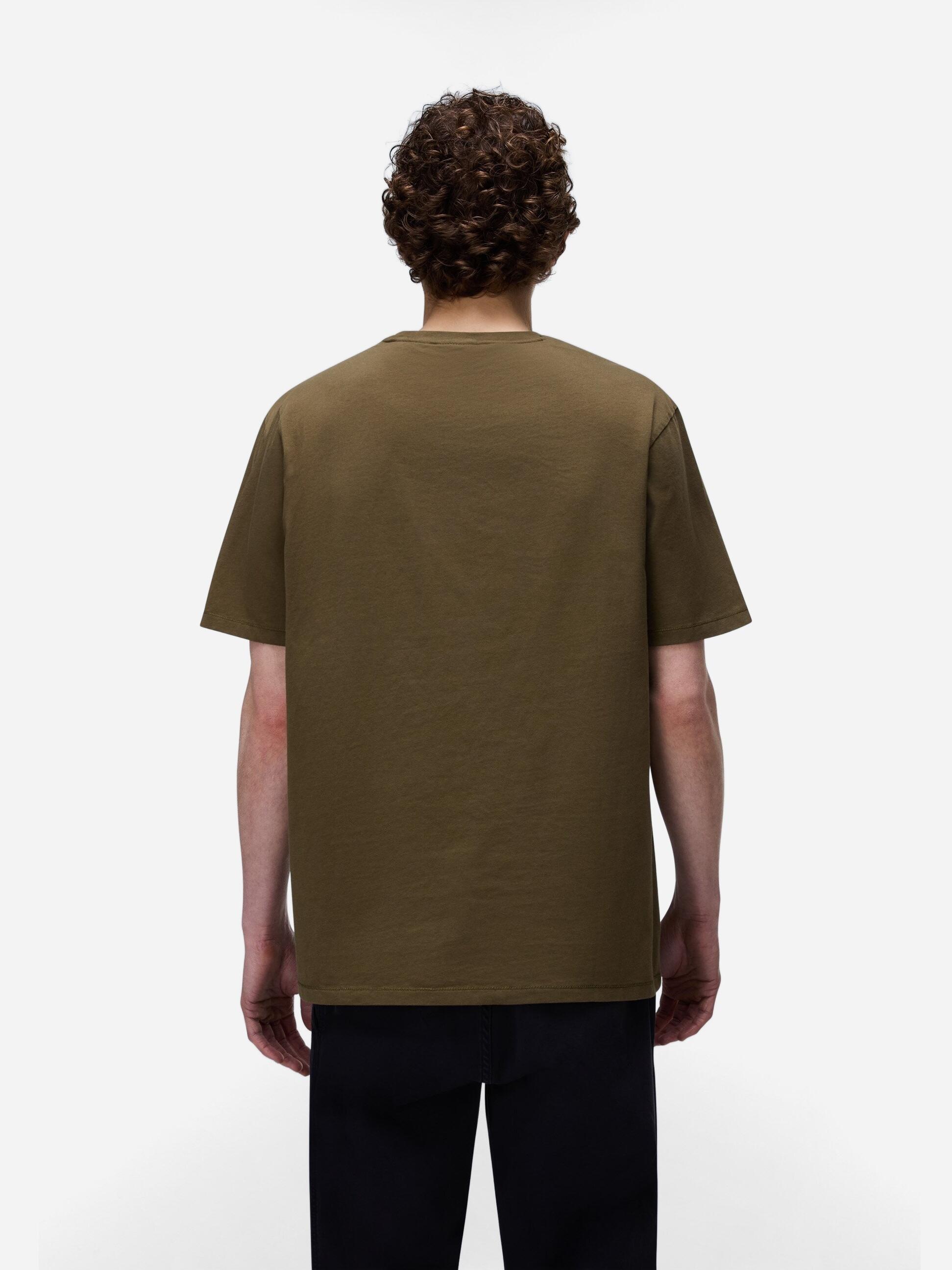 Tee Shirt Napapijri S-badge Ss 1 Dark Olive 2/5