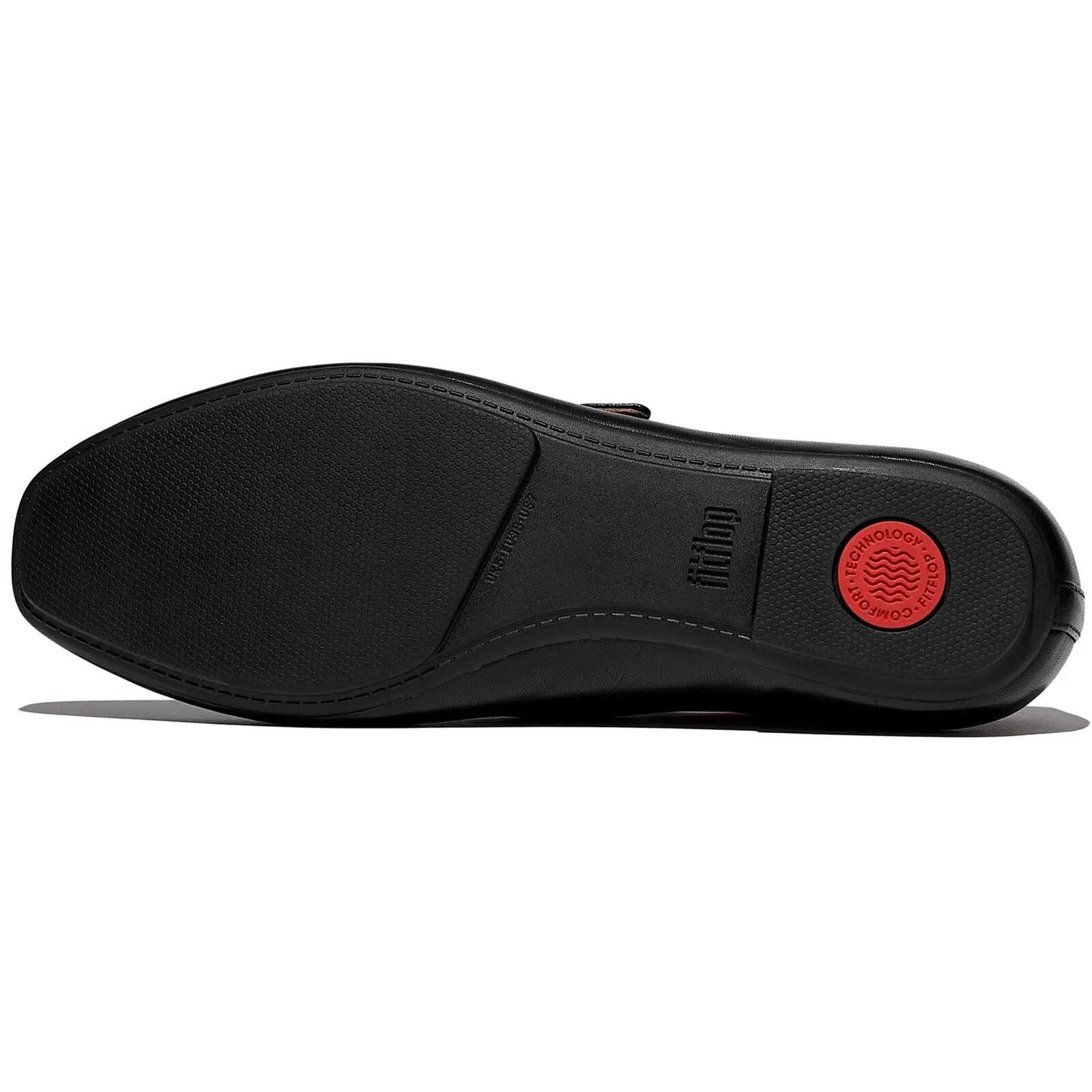 FitFlop Delicato Leather Mary Janes  All Black 38 2/7