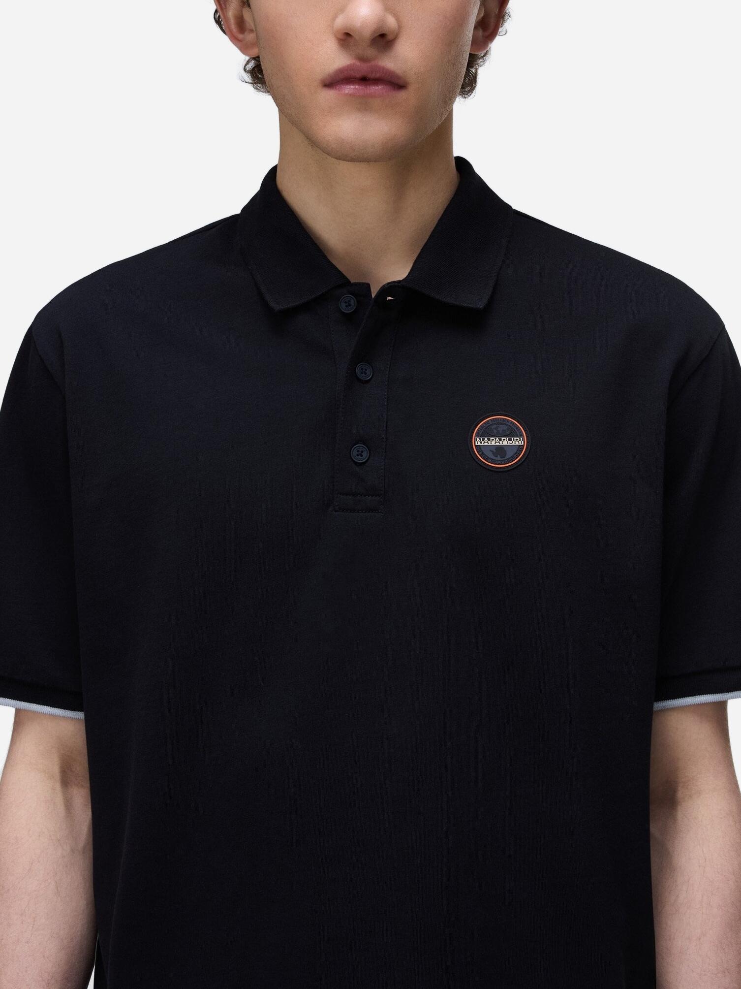 Polo Napapijri E-badge Ss 1 Black Beauty 3/5