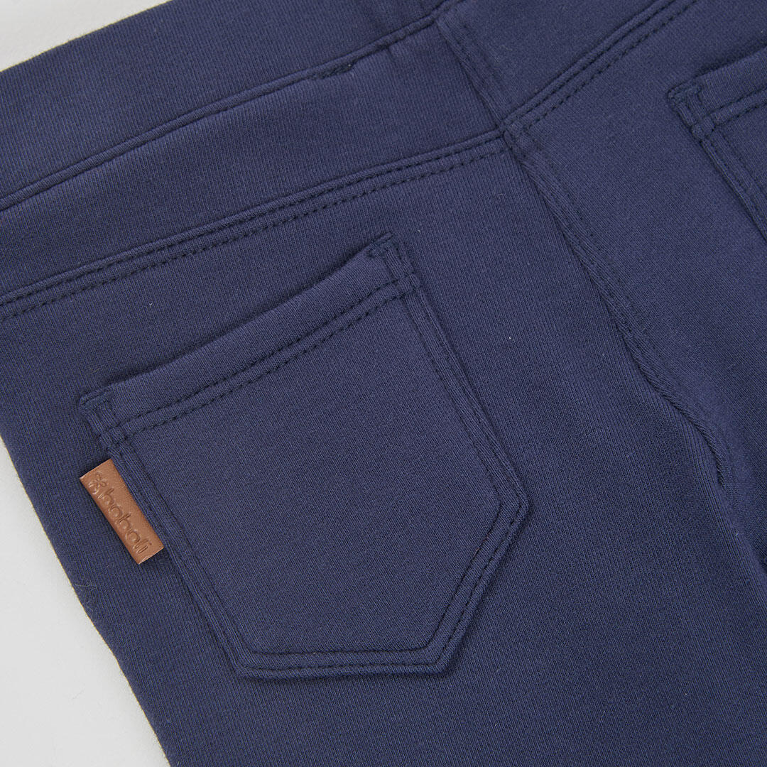 Pantalón felpa niña azul marino 4/4