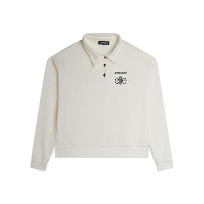 Felpa Cropped Donna con Scollo Polo Freddy x ELITE