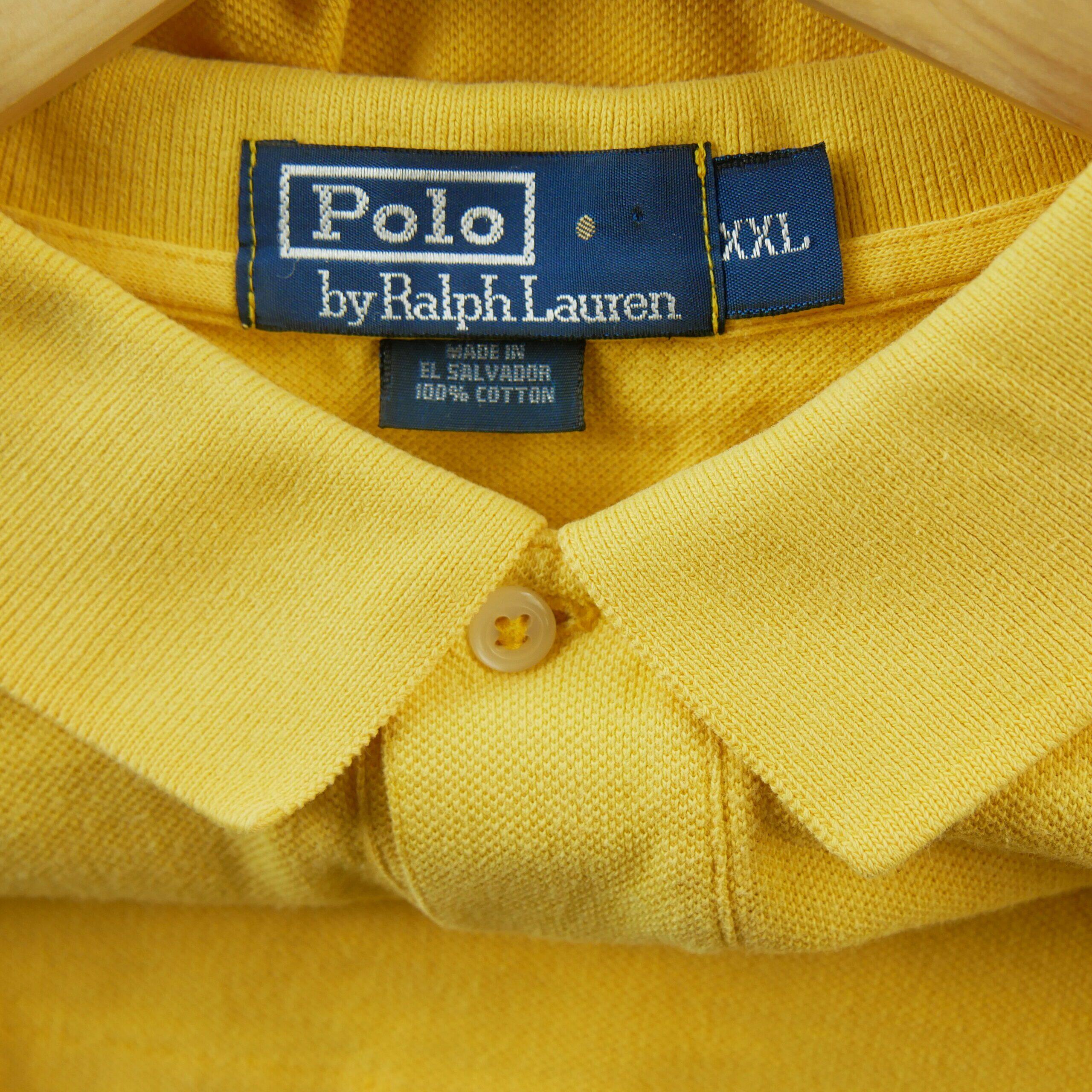 Tweedehands - Polo Ralph Lauren korte mouwen heren geel - Goede staat 7/7