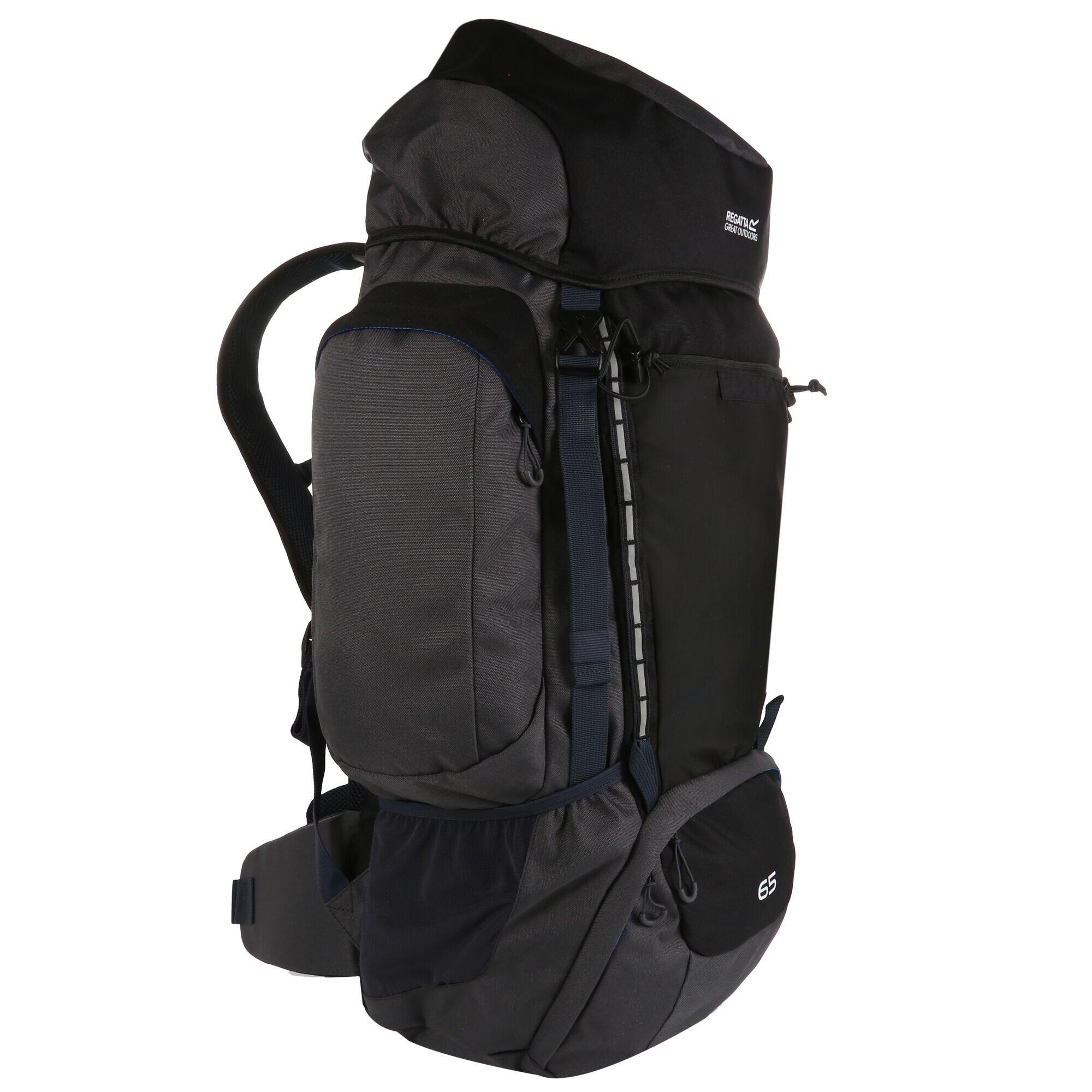 Highton 65L Hiking Backpack (Black/Ebony) 3/5