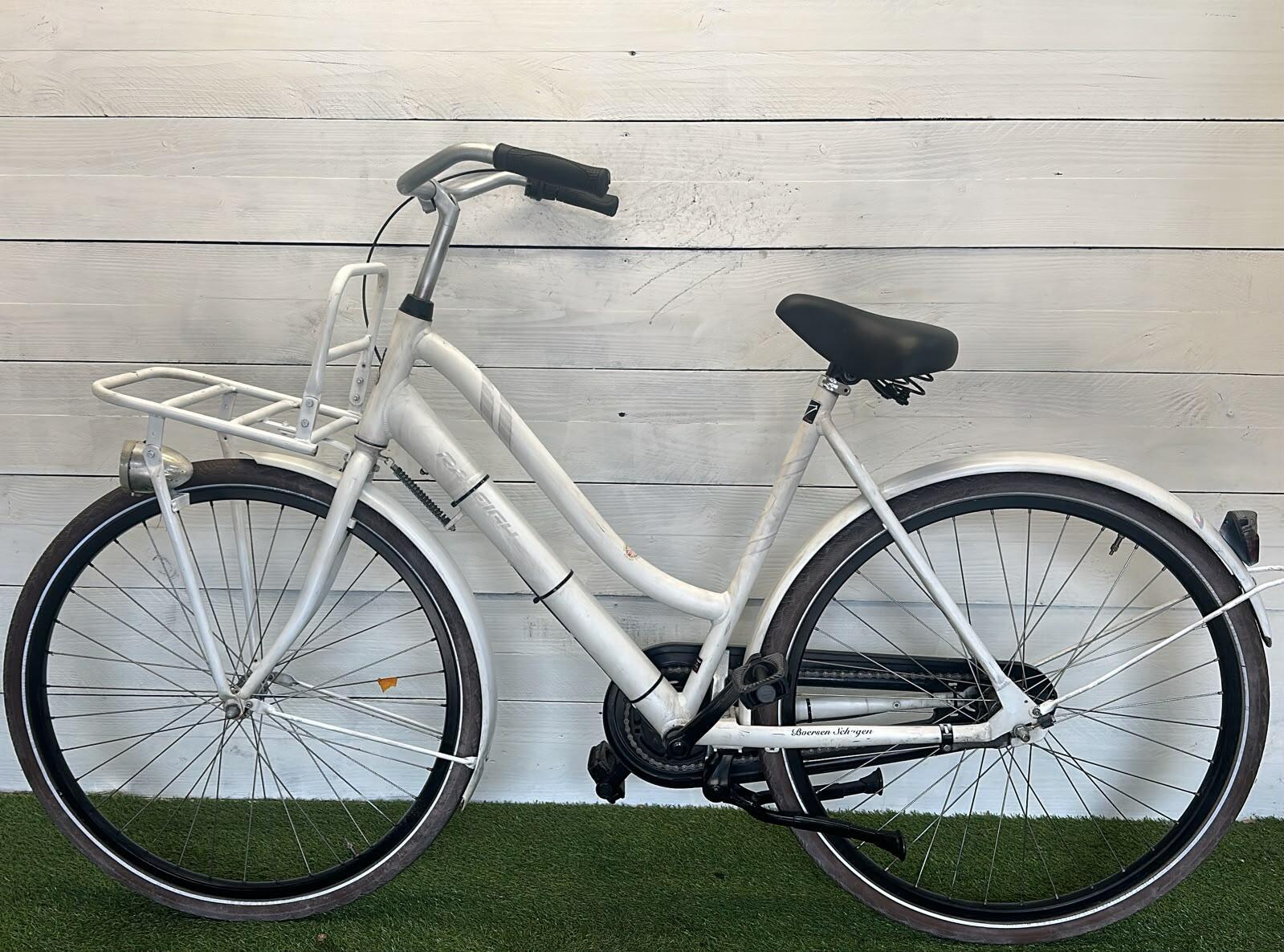 Raleigh transport stadsfiets bike, wit 3/3