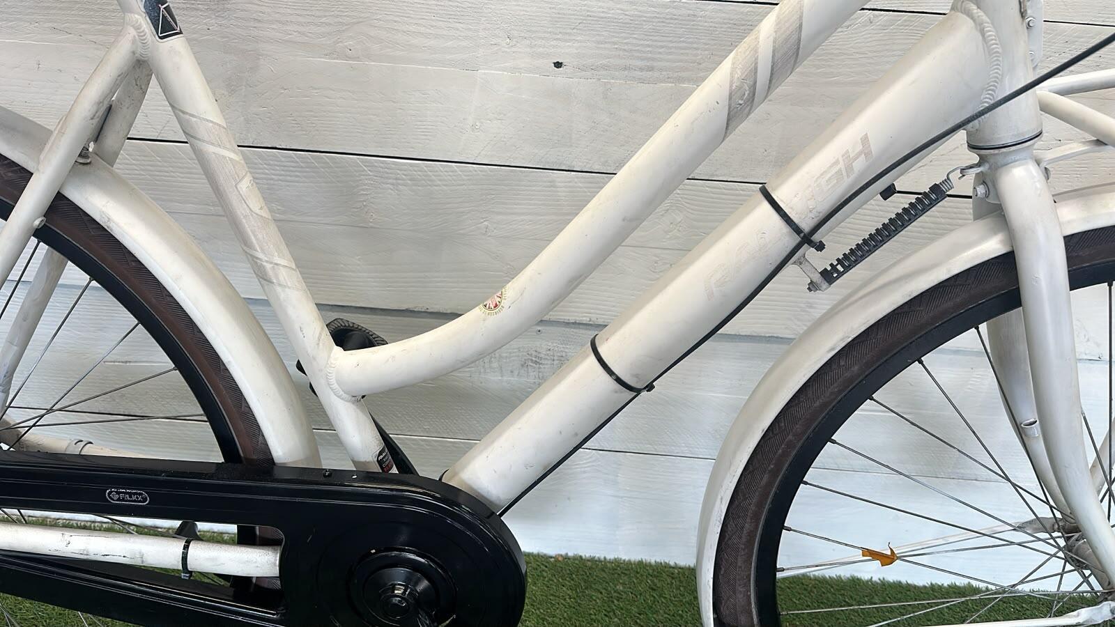 Raleigh transport stadsfiets bike, wit 2/3
