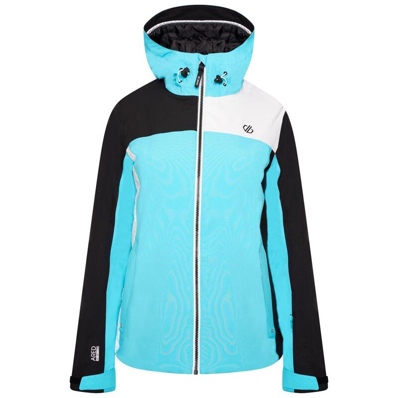 Womens/Ladies Ice Gleam II Waterproof Ski Jacket (Azure Blue/Black/White)