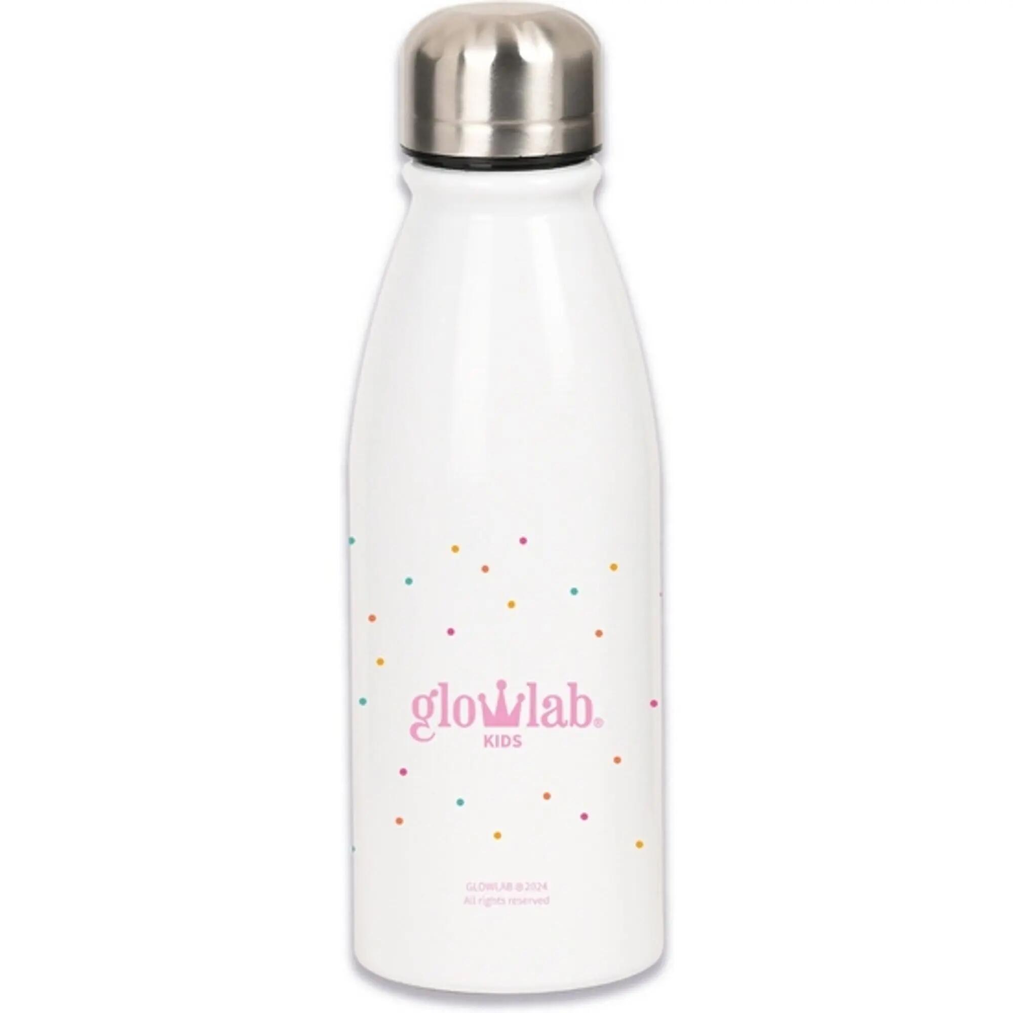 Trinkflasche Metálica Kinder Glowlab Kids Sweet Home Blanca para Agua 0,5 L 2/2