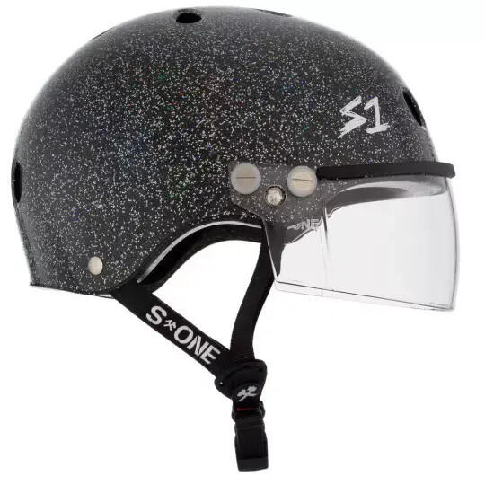 S-ONE Casque LIFER Visor Black Gloss Glitter- Taille S 2/4