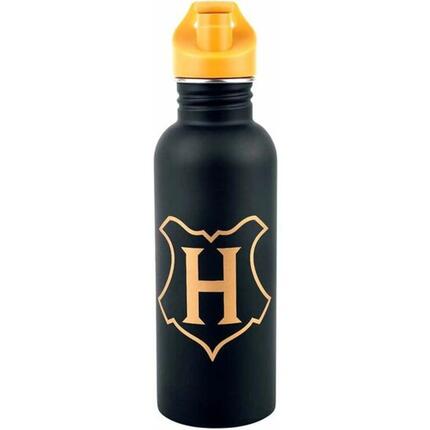 Gourde Metálica Enfant Harry Potter Bravery Gryffindor Noir avec Tapón 0,5 L