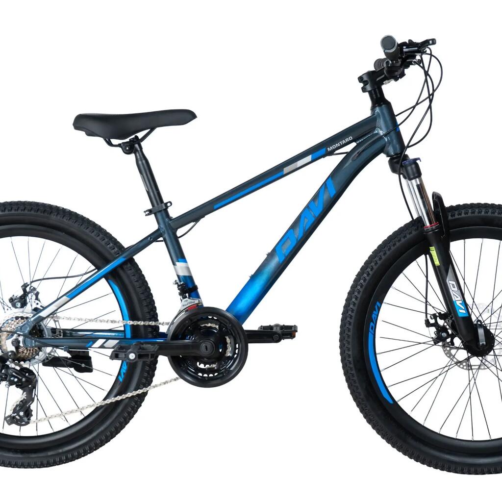 Mountain bike 24 inch Davi Montaro Shimano 11" frame 21 speeds for 9-12 years