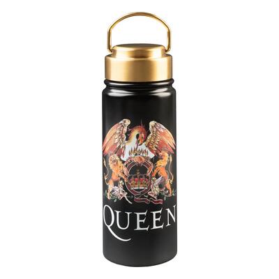 Borraccia in acciaio inossidabile Queen Nera con Tapón Hermético e Asa 05 L