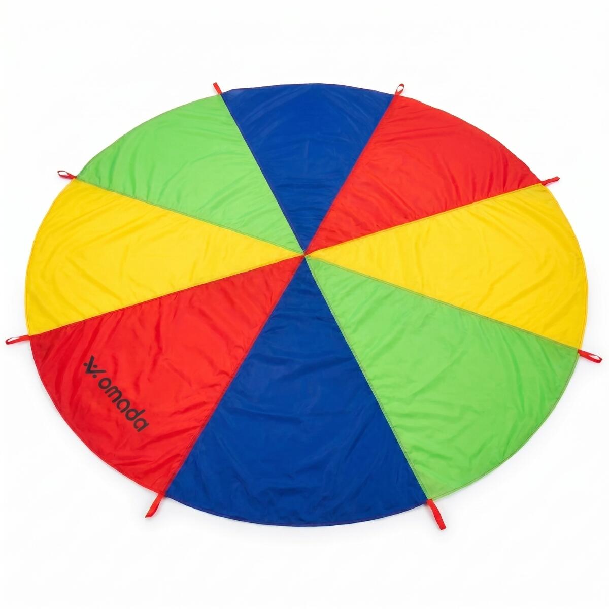 Stoff-Fallschirm Regenbogen für Kinder Omada 1/5