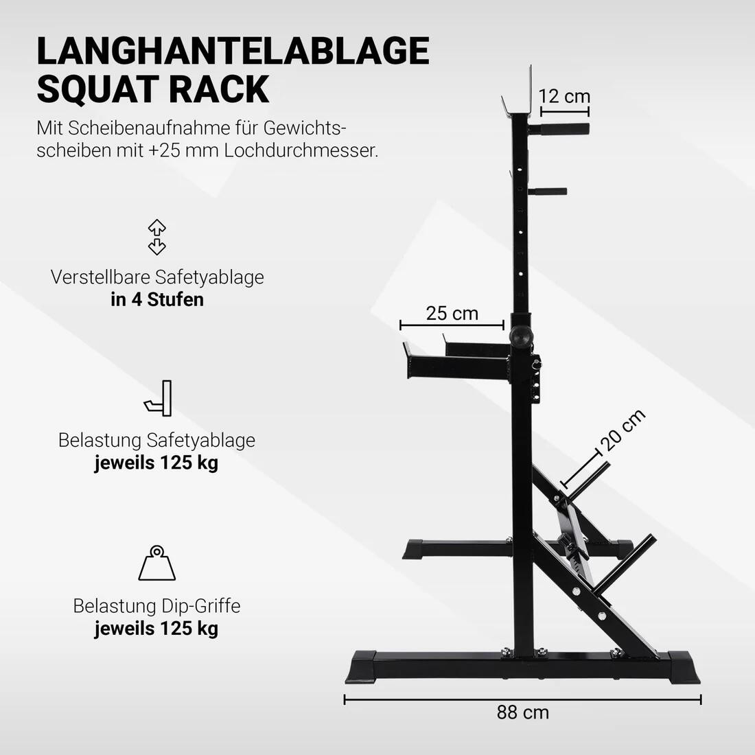 Rack à squats professionnel 3/6