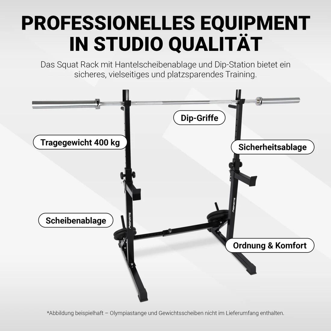 Rack à squats professionnel 4/6