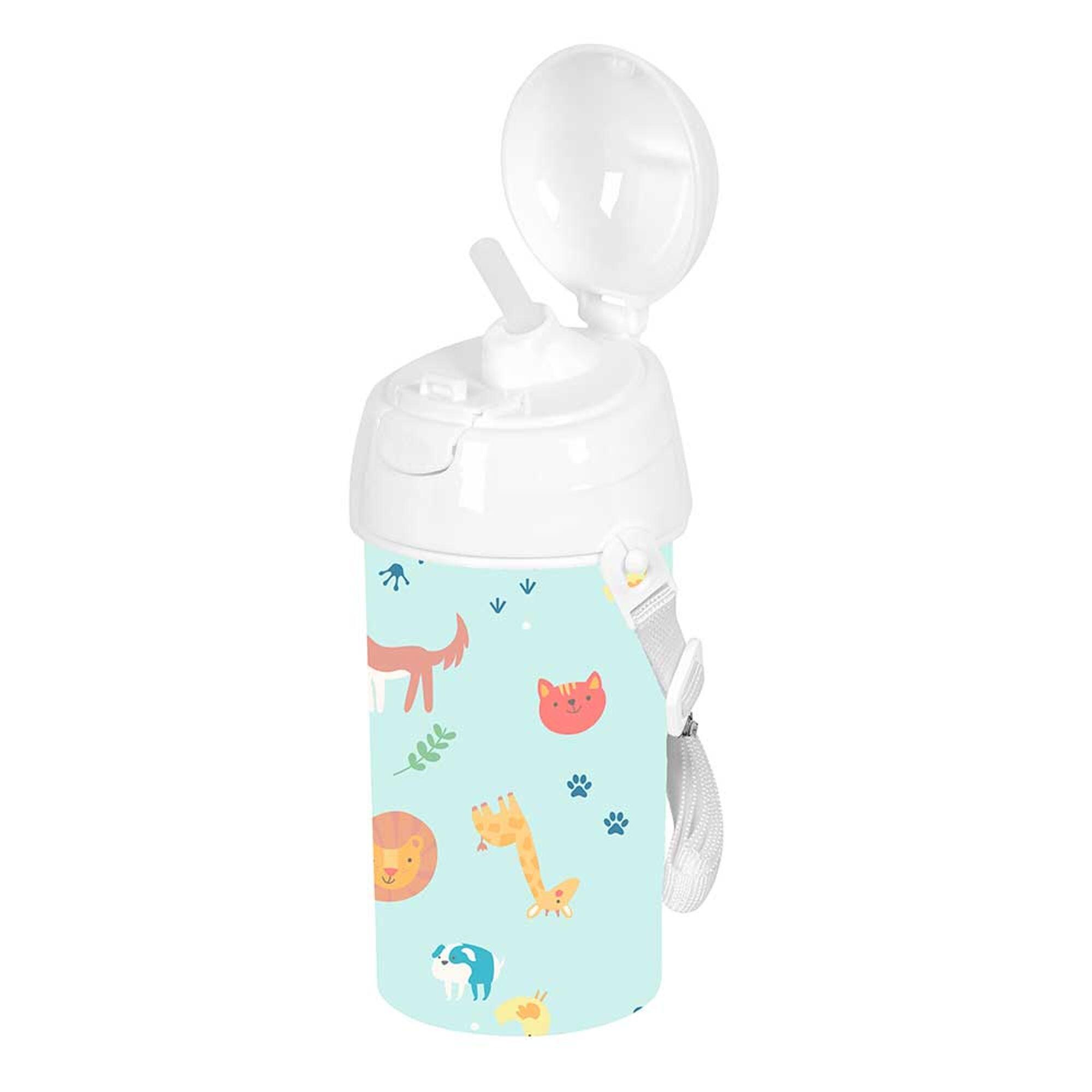Borraccia Bambini con Pajita Safta Preescolar Pandi Blu Claro 0,5 L 2/3