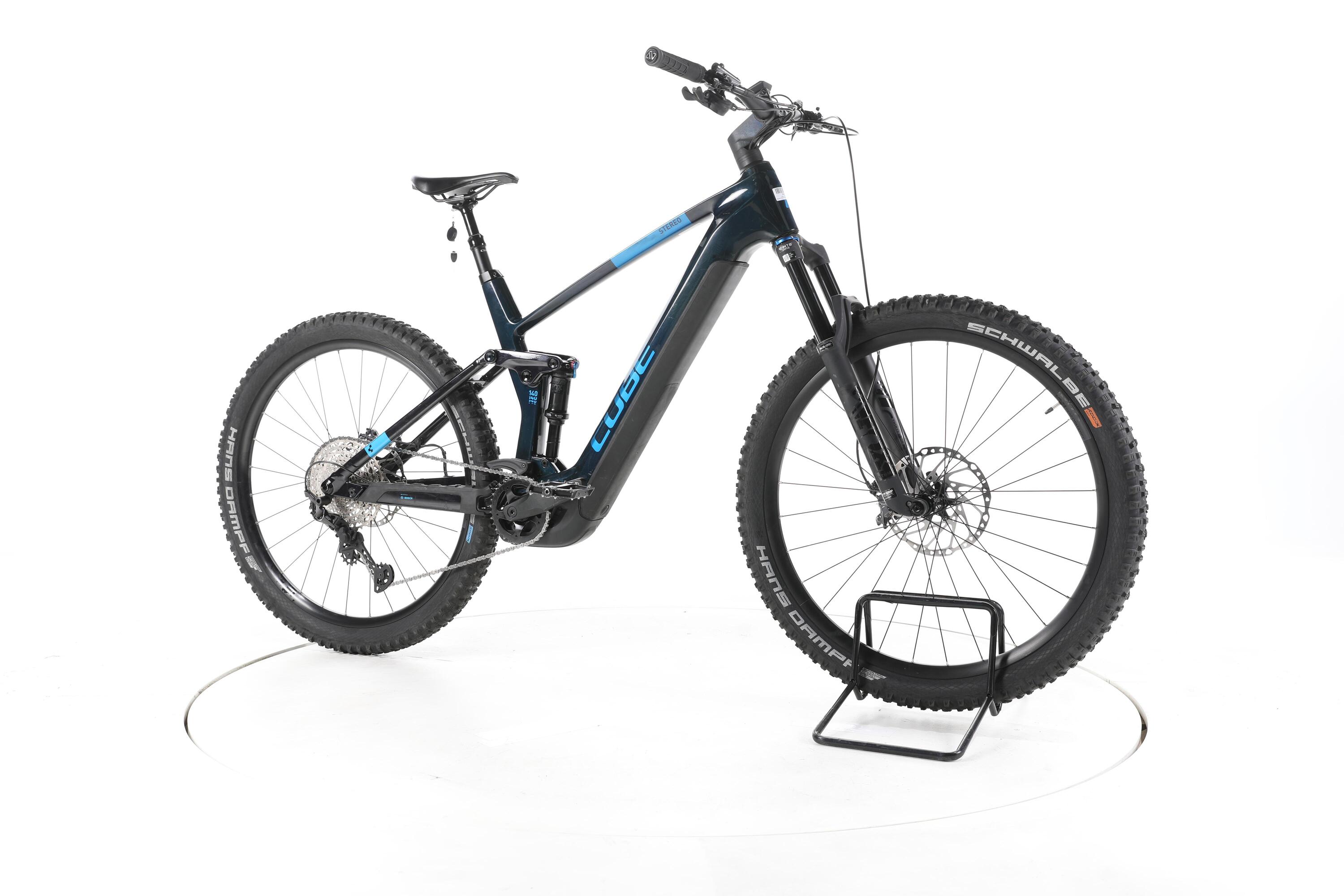 Second Life - Cube Stereo Hybrid 140 HPC SLX E-Bike Fully Carbon - Stan dobry 2/7