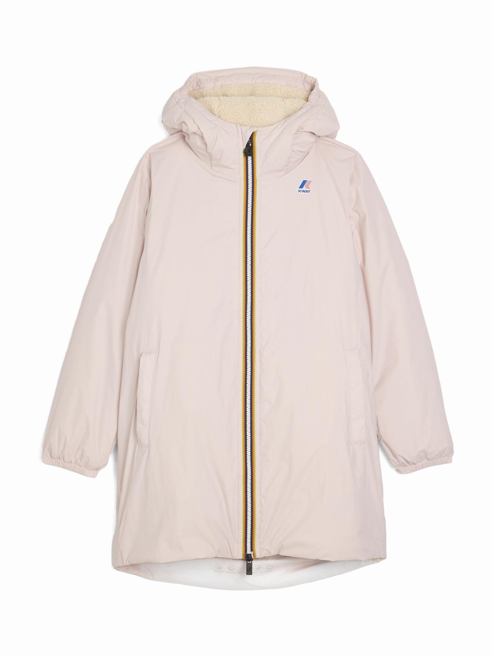Blouson Fille K-WAY P. Le Vrai 4.0 Eiffel Ors W7g Rose Hushed 1/3