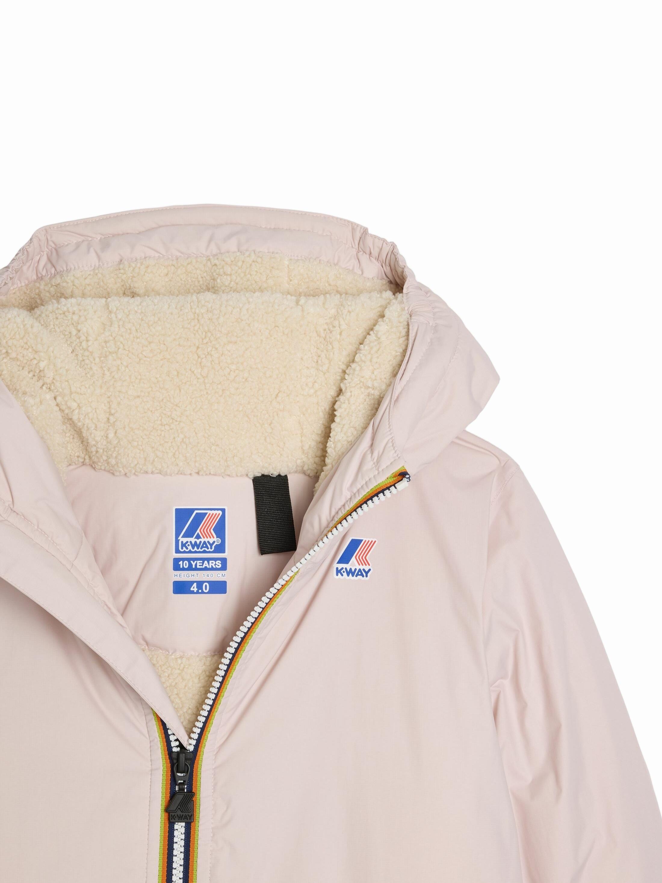 Blouson Fille K-WAY P. Le Vrai 4.0 Eiffel Ors W7g Rose Hushed 3/3