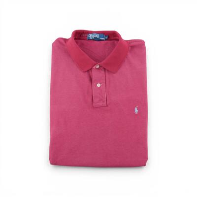 Tweedehands - polo ralph lauren heren korte mouw polo rood - goede staat