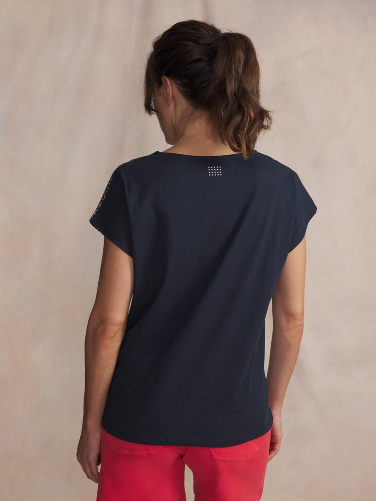 T-shirt manches courtes Femme MYTSYSAN Navy 2/5