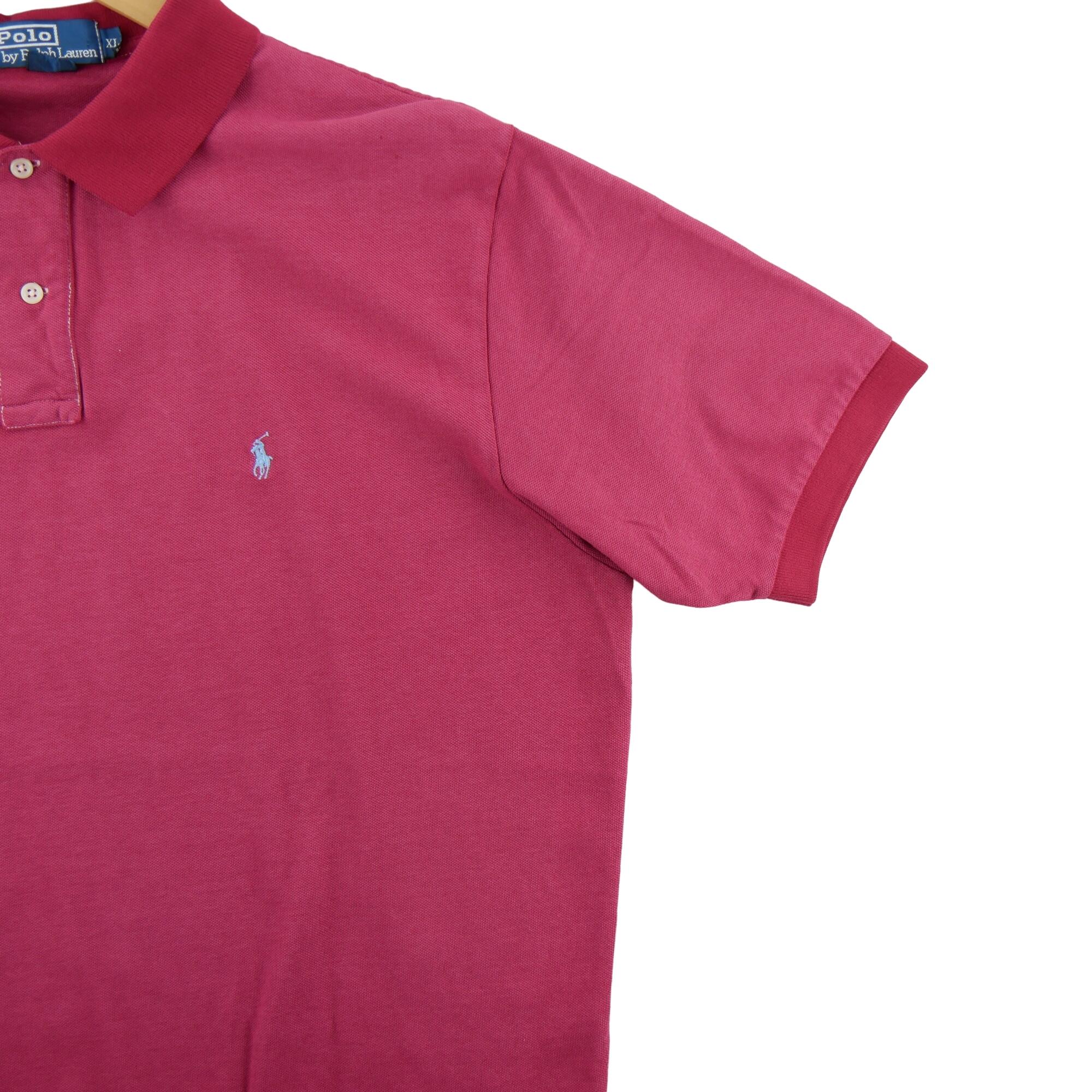 Tweedehands - Polo Ralph Lauren heren korte mouw polo rood - Goede staat 4/7